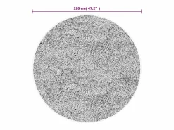 Clicnbuy Alfombra lavable antideslizante negro y dorado Ø 120 cm Multicolor Discount