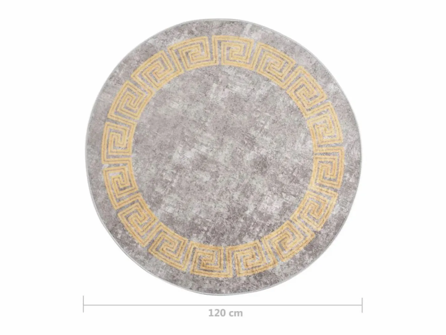 Clicnbuy Alfombra lavable antideslizante f120 cm Gris Discount