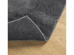 Alfombra lavable de pelo corto suave HUARTE antracita 120x170 cm^ Best