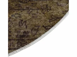 Clicnbuy Alfombra Redonda|Alfombra lavable patchwork antideslizante f120 cm
