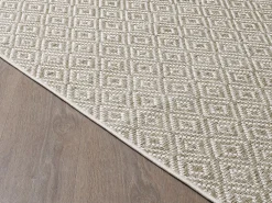 the carpet Alfombra Maldive Exterior Boho Diamante, Marrón, 80 x 250 cm Marru00f3n Clearance
