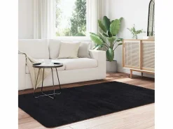 Alfombra NAVARRA Shaggy Negra 130x200 cm Poliéster^ Sale