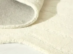 OZAIA Alfombra De Salón|Alfombra orgánica en relieve 100% lana tufting tejida a mano, D.200 cm, , 2100g/m², ORENIA