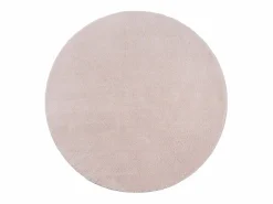 Alfombra pelo corto lavable antideslizante - Rosa - 120 cm Redondo - RELAX^the carpet New