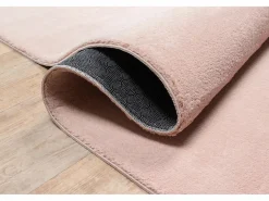 Alfombra pelo corto lavable antideslizante - Rosa - 200 cm Redondo - RELAX^the carpet Sale