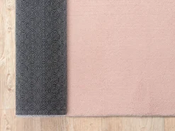Alfombra pelo corto lavable antideslizante - Rosa - 200 cm Redondo - RELAX^the carpet Sale