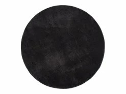 the carpet Alfombra pelo corto lavable antideslizante - - 200 cm Redondo - RELAX Negro