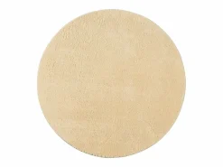 the carpet Alfombra Redonda|Alfombra pelo corto lavable antideslizante - Oro - 120 cm Redondo - RELAX