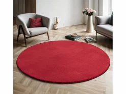 Alfombra pelo corto lavable antideslizante - - 200 cm Redondo - RELAX^the carpet