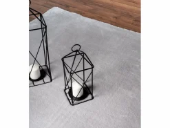 the carpet Alfombra pelo corto lavable antideslizante - - 120 cm Redondo - RELAX Gris Clearance