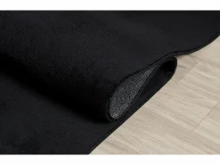 the carpet Alfombra pelo corto lavable antideslizante - - 80 x 150 cm - RELAX Negro Outlet