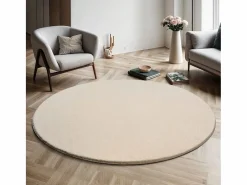 Alfombra pelo corto lavable antideslizante - - 120 cm Redondo - RELAX^the carpet Sale