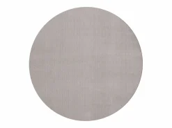 the carpet Alfombra Redonda|Alfombra pelo corto lavable antideslizante - arena - 120 cm Redondo - RELAX