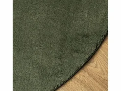 Alfombra Redonda|Alfombra pelo corto suave lavable HUARTE bosque Ø 100 cm ES91361