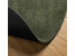 Alfombra Redonda|Alfombra pelo corto suave lavable HUARTE bosque Ø 100 cm ES91361