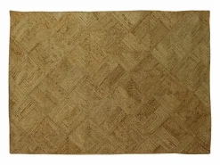 OZAIA Alfombra De Salón|Alfombra rectangular 100 % yute trenzado - 200 x 290 cm - Natural - DAYA