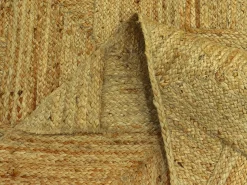 OZAIA Alfombra De Salón|Alfombra rectangular 100 % yute trenzado - 200 x 290 cm - Natural - DAYA