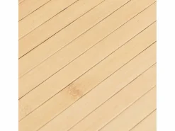 Alfombra De Cocina|Alfombra De Cocina|Alfombra rectangular de bambú natural claro 80x100 cm