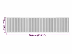 Alfombra rectangular de bambú natural claro 70x300 cm^ Sale
