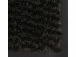 vidaxl Alfombra rectangular de nudo 90x150 cm Negro Outlet