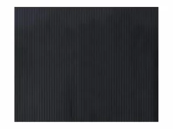 Alfombra rectangular negra de bambú 80x100 cm Negro New