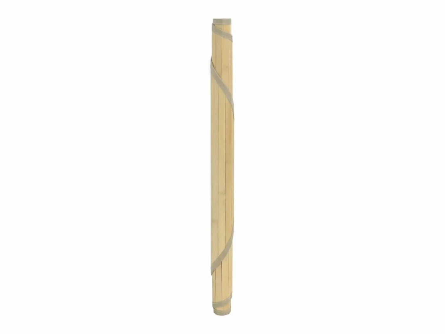Alfombra redonda bambú color natural claro 80 cm^Clicnbuy Discount