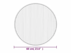 Clicnbuy Alfombra Redonda|Alfombra redonda bambú marrón oscuro 60 cm