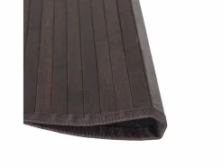 Alfombra redonda bambú marrón oscuro 100 cm^Clicnbuy Best