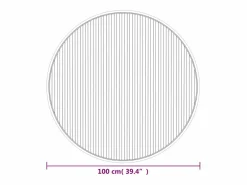 Alfombra redonda bambú 100 cm^Clicnbuy Clearance
