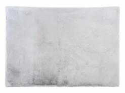 OZAIA Alfombra De Salón|Alfombra shaggy de pelo largo efecto piel - 160 x 230 cm - Gris - BUNNY