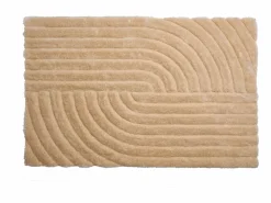 Vente-unique Alfombra De Salón|Alfombra shaggy de pelo largo en relieve, 200 x 290 cm, oscuro, MERISA
