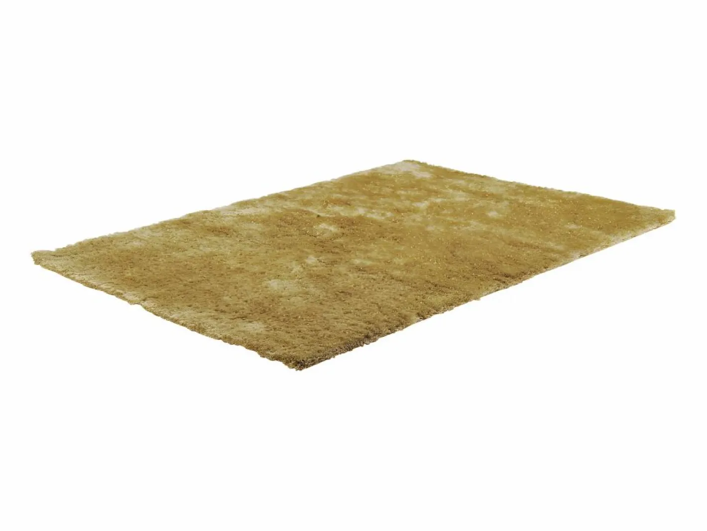 Alfombra shaggy de pelo largo - Dorada - 160 x 230 cm - poliéster - GLITTER^OZAIA Clearance