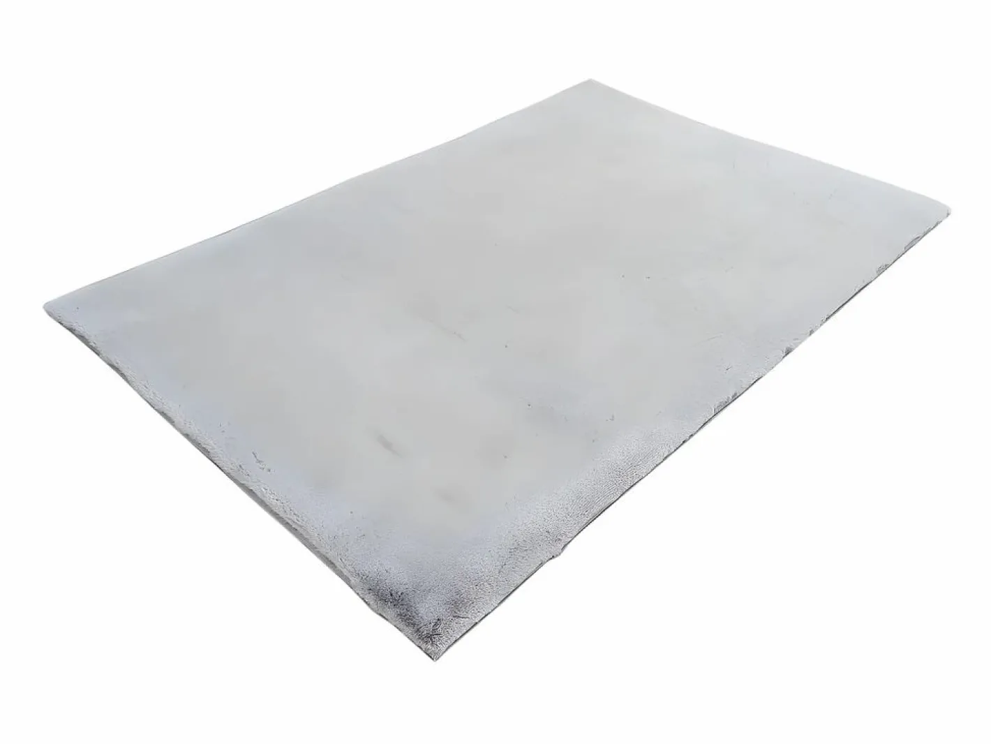 Alfombra shaggy efecto piel BUNNY - 100% poliéster - 150 x 200 cm - Gris^OZAIA Outlet