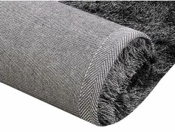 OZAIA Alfombra shaggy ultra suave pelos largos 100% poliester 200x290cm DOLCE Gris antracita Online