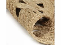 Clicnbuy Alfombra tejida a mano de yute trenzado 150 cm Marru00f3n Best
