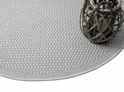 the carpet Alfombra Toulouse Exterior, Uni, , 120 cm, redondo Gris Online