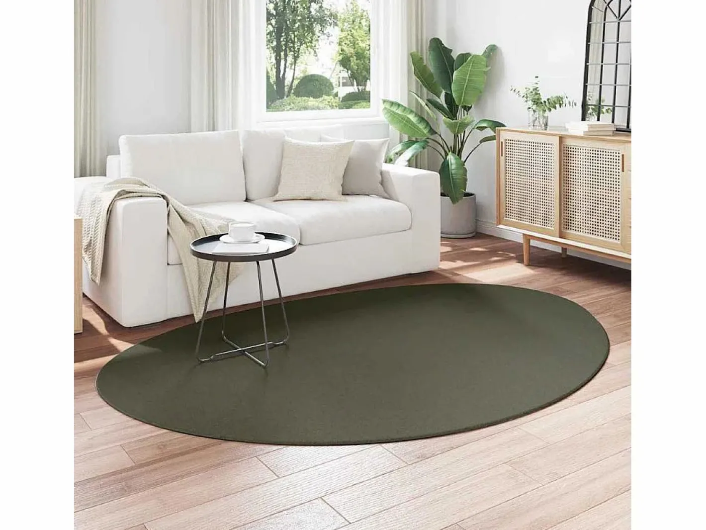 Alfombra Bosque 160 x 230 cm Poliéster Verde Outlet