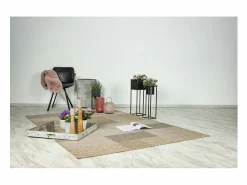Meublorama Alfombra 150x80cm, diseño C603A en color natural - Confort y elegancia para su interior. Beige New