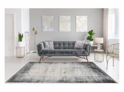 Meublorama Alfombra 290x200cm, diseño E109E color plata - Confort y elegancia para su interior. Gris Best