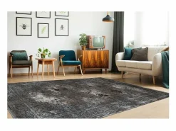 Meublorama Alfombra 330x240cm, diseño E209E color plata - Confort y elegancia para su interior. Gris New