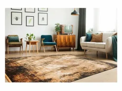 Alfombra 150x80cm, diseño E409E en color dorado - Confort y elegancia para su interior^Meublorama Hot