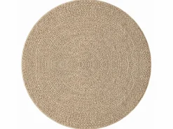 Alfombra ZIZUR apariencia de yute interior y exterior 160 cm ES20165 Marru00f3n New