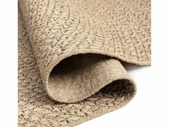 Clicnbuy Alfombra ZIZUR apariencia de yute interior y exterior 80x200 cm Marru00f3n Clearance