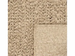 Clicnbuy Alfombra ZIZUR apariencia de yute interior y exterior 80x200 cm Marru00f3n Clearance