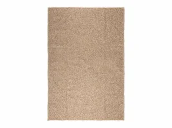 Alfombra ZIZUR 160x230 cm efecto yute para interior y exterior Marru00f3n Hot