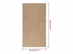 Alfombra De Cocina|Alfombra De Cocina|Alfombra ZIZUR 80x150 cm efecto yute para interior y exterior