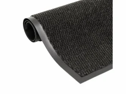 Alfombras de entrada rectangulares de nudo 2 uds 90x150cm ES874400 Negro Outlet