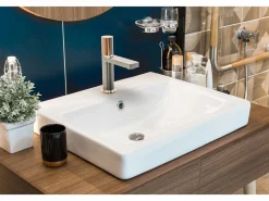 Allure mezclador bajo de lavabo de acero inoxidable y oro rosa^Essebagno