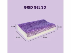 inDream Almohada GRID GEL 3D Cervical Talla Altura 12 cm Best