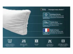 Almohada plano en algodón 90 cm CLOUD^Soleil d'ocre Best